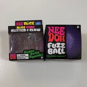 NeeDoh Glitter & Glow Cube - Purple 
NeeDoh Fuzzball - Purple